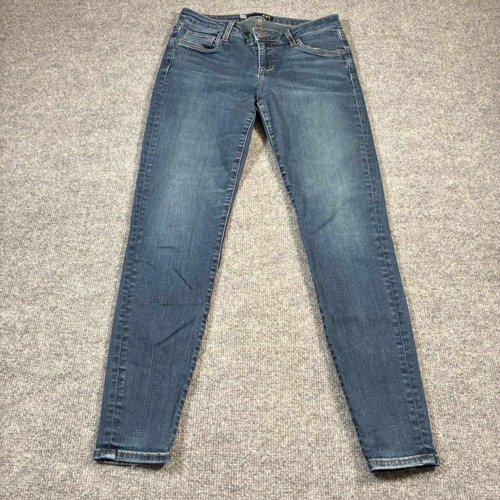 Kut From The Kloth Donna Ankle Skinny Jeans Womens 4 Blue Stretch Mid Rise Denim